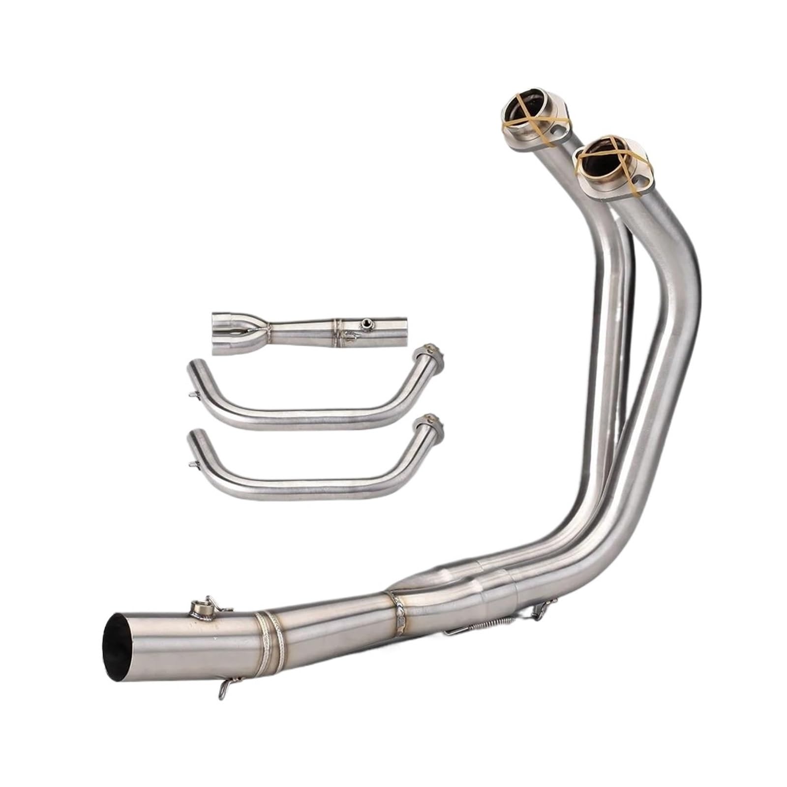 Für ER6N 650 Z650 Ninja650 2012-2022 Ellenbogen Slip Auf Volle Auspuff Schalldämpfer Sensor Vorne Mitte Verbindung Link Rohr(Type-B) von SIBOUOU