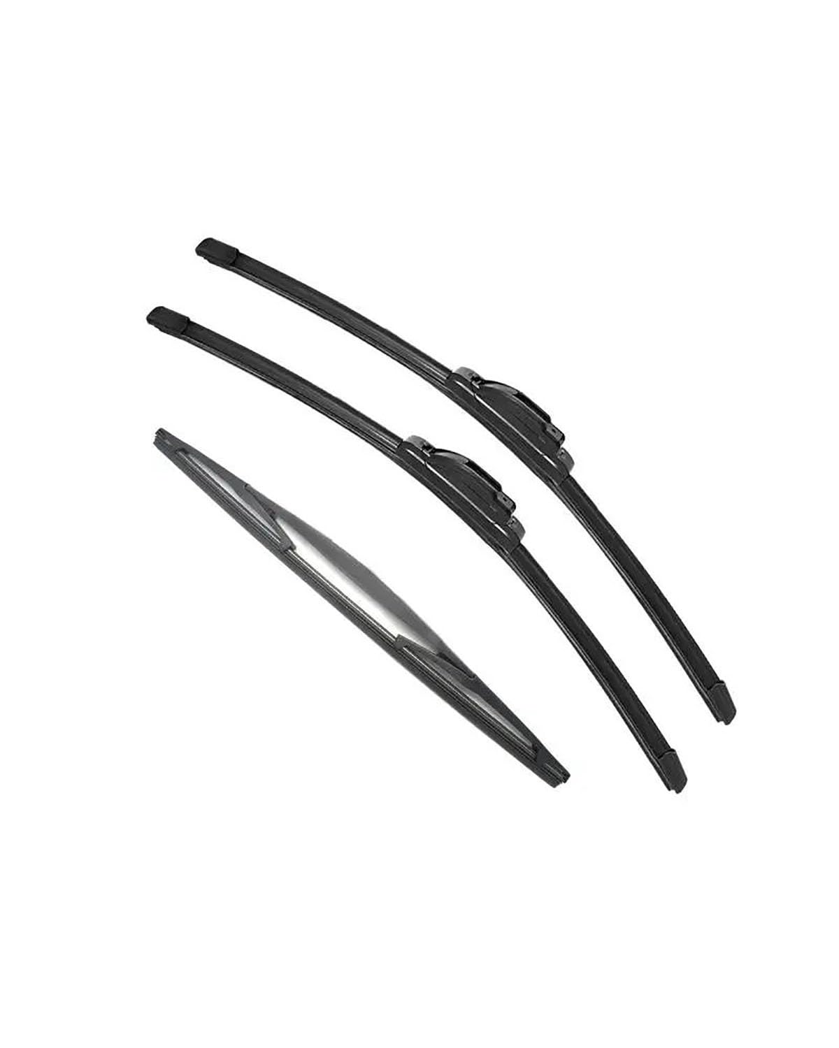 Für Fit Jazz MK2 MK3 2009 2010 2011 2012 2013 2014 2015 2016 2017-2020 Doppel Gummi Auto Wischer scheibenwischer Gummi Auto Zubehör Auto Wischer(3PCS) von SIBOUOU