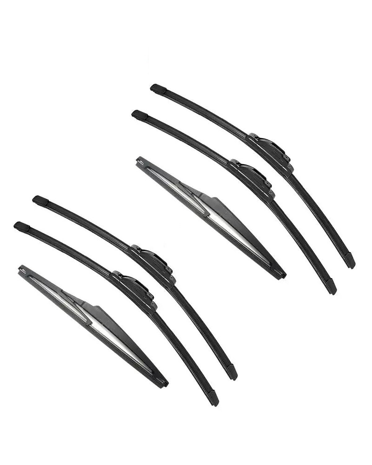Für Hyundai Für Accent RB 2012 2013 2014 2015 2016 2017 Doppel Gummi Auto Wischer Scheibenwischer Gummi Auto Zubehör Auto Wischer(6PCS) von SIBOUOU