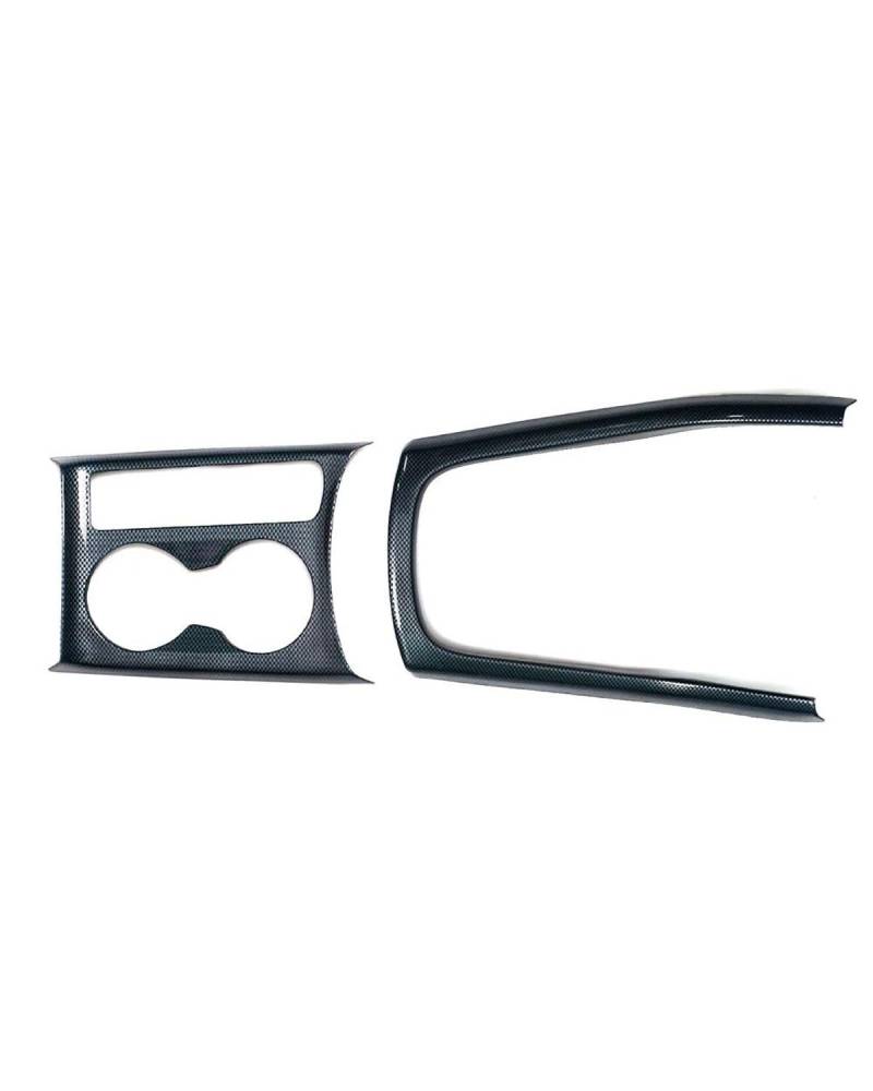 Für Q3 2013 2014 2015 2016 2017 2018 Auto Center Konsole Getriebe Shift Rahmen Dekoration Abdeckung Trim Trinken Halter Zubehör(Drink and Gear) von SIBOUOU