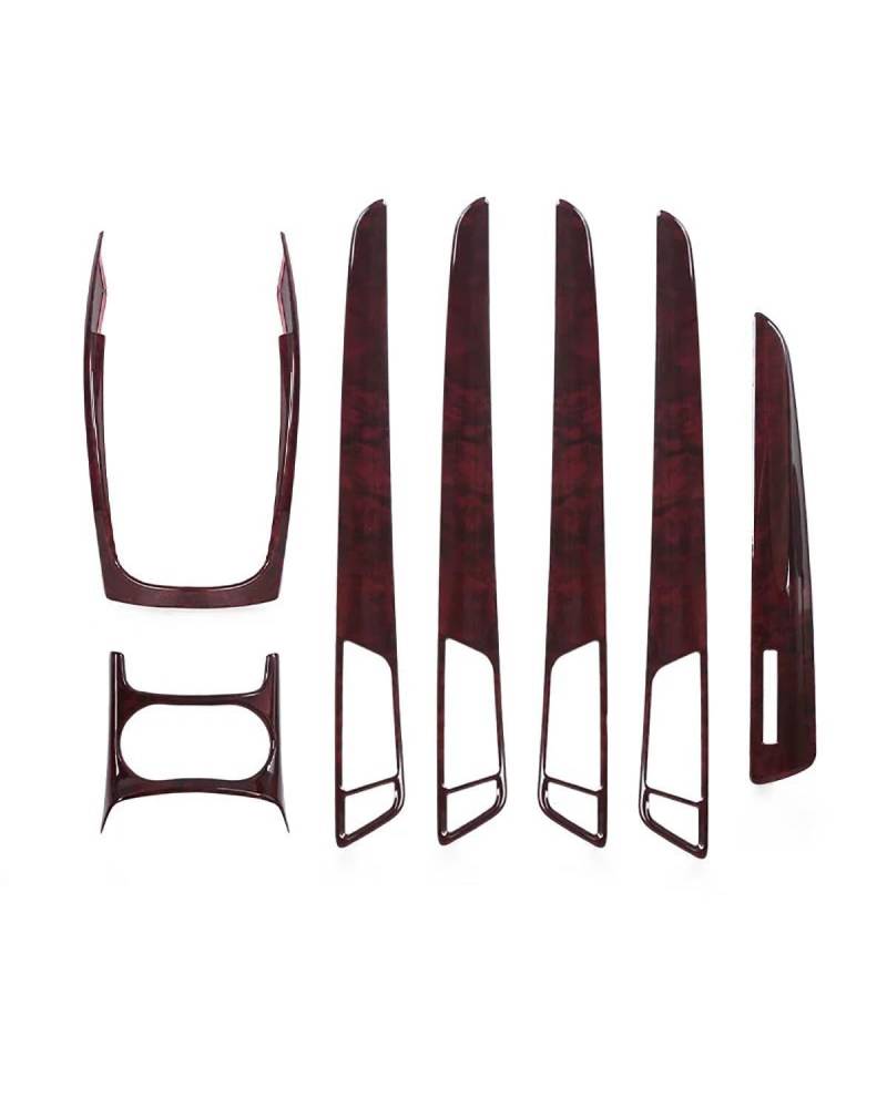 Für Q5 2010 2011 2012-2016 Auto LHD Konsole Armlehne Getriebe Shift Dekoration Rahmen Abdeckung Trim Farbe Innen(Brown 1set) von SIBOUOU
