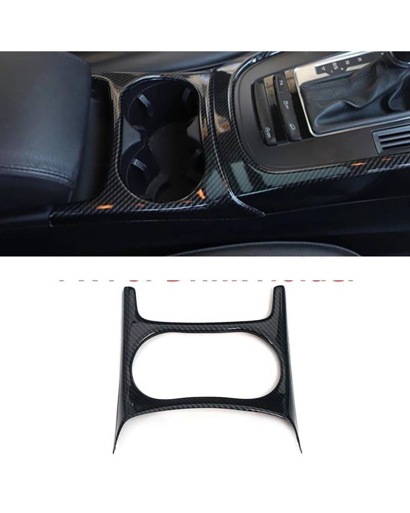 Für Q5 2010 2011 2012-2016 Auto LHD Konsole Armlehne Getriebe Shift Dekoration Rahmen Abdeckung Trim Farbe Innen(for Drink Holder) von SIBOUOU