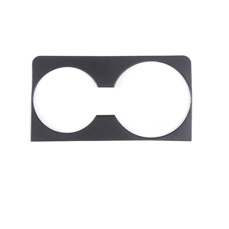 Für Range Für Rover Für Evoque Für L551 2020-2021 Matt Schwarz Auto Center Konsole Wasser Tasse Halter Panel Trim Abdeckung Aufkleber(2) von SIBOUOU