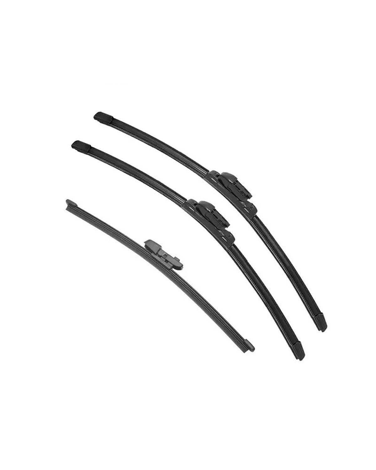 Für Scirocco 2008 2009 2010 2011 2012 2013 2014 2015 2016 2017 Doppel Gummi Auto Wischer Scheibenwischer Gummi Auto Zubehör Auto Wischer(3PCS) von SIBOUOU