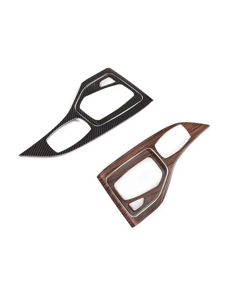 Für X1 Für E84 2010-2015 LHD Innen Zubehör Auto Styling Center Konsole Getriebe Shift Panel Abdeckung Rahmen Trim Aufkleber(Carbon Texture A) von SIBOUOU