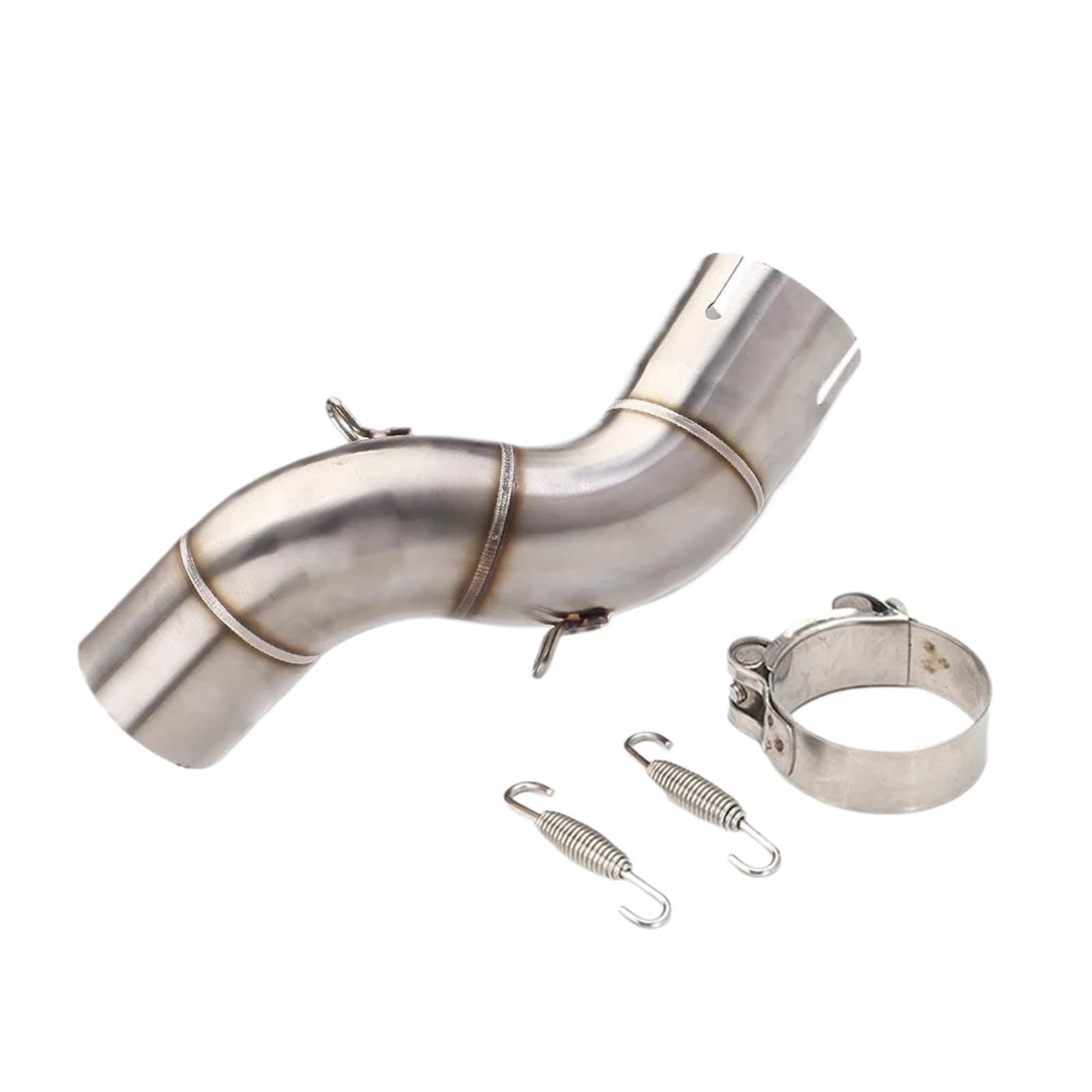 Für Z900 Ellenbogen Motorrad Schalldämpfer Motorrad Racing Performance Auspuff Racing Line Original Lage Mid Pipe Slip On(Type-B) von SIBOUOU