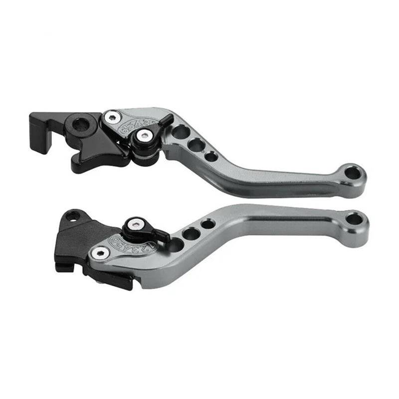 Kupplungshebel Für GY6 Motorrad Kupplung Bremshebel Universal Motorrad Bremshebel Motorrad Zubehör Modifizierte Hupe Einstellbare Handhebel(Gray) von SIBOUOU