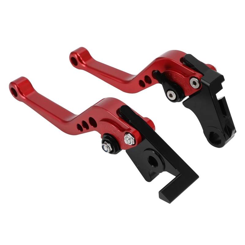 Kupplungshebel Für MSX125 MSX 125 GROM125 GROM 125 2013-2022 Motorrad Zubehör CNC Bremshebel Kupplungshebel Set Aluminium Mini Bike(Red) von SIBOUOU