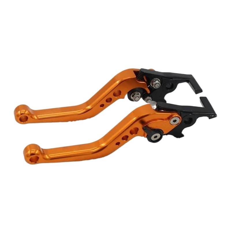 Kupplungshebel Motorradzubehör Modifizierte Teile Klappbarer Kupplungshebel Einstellbarer Trommelbremslenker Modifizierte Hupe Einstellbarer Handhebel(Yellow) von SIBOUOU