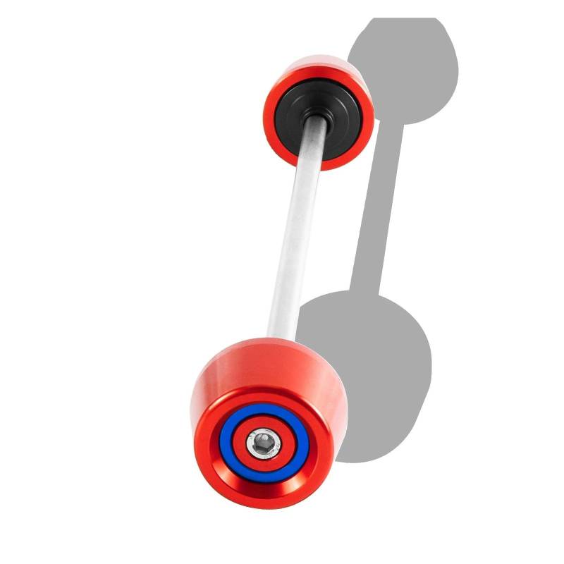 Motorrad Anti Crash Protector Für RnineT R Nine T R1200R R1250RS R 1200 1250 R RS Motorrad Vorderachse Slider Rad Crash Pads Protektor(Red Blue Red) von SIBOUOU