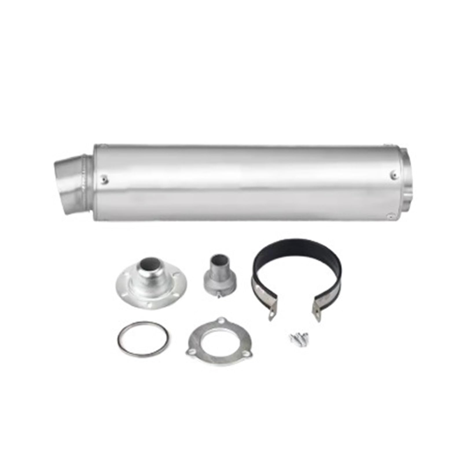 Motorrad-Endschalldämpfer Für CB400 CB500F CB500X CBR300 Motorradauspuff Universal Pitbike Schalldämpfer Motorrad Modifiziertes Edelstahl WRS Rohr(Type-A) von SIBOUOU
