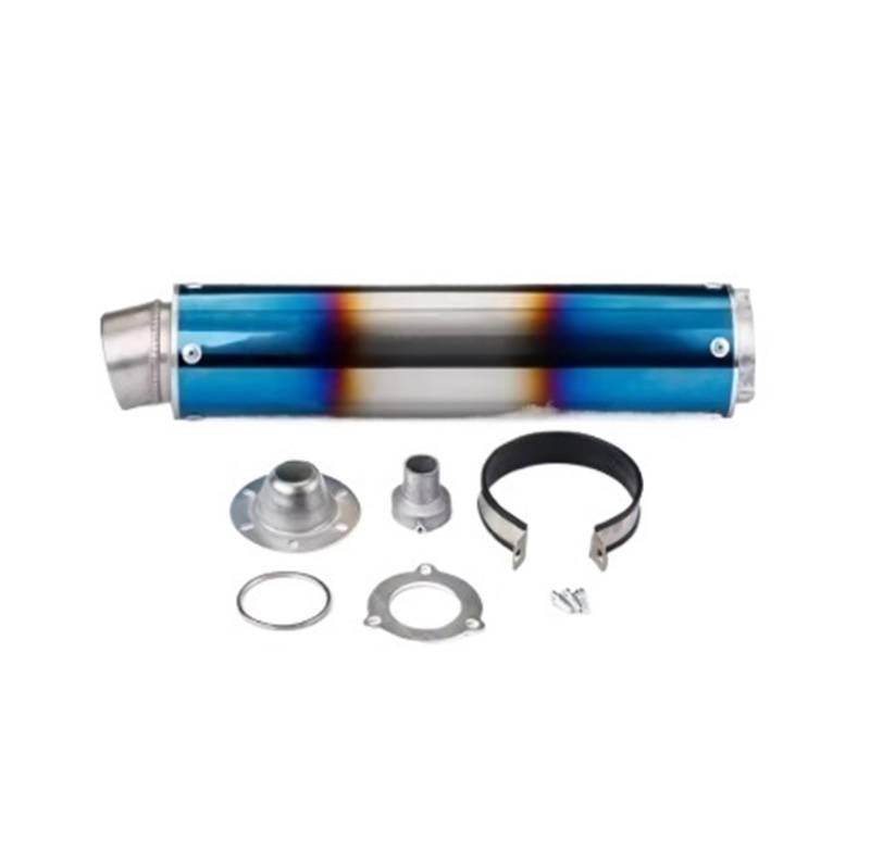 Motorrad-Endschalldämpfer Für CB400 CB500F CB500X CBR300 Motorradauspuff Universal Pitbike Schalldämpfer Motorrad Modifiziertes Edelstahl WRS Rohr(Type-B) von SIBOUOU