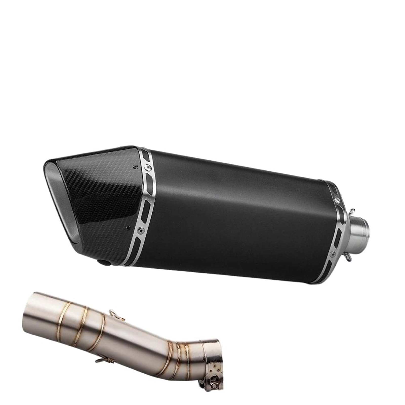 Motorrad-Endschalldämpfer Für CBR500R /F/X Cbr500 Cb500F CBR500R 2016-2023 Silp Auf Motorrad Auspuff Schalldämpfer Rohr Flucht Moto Mit DB Killer(Type-A) von SIBOUOU
