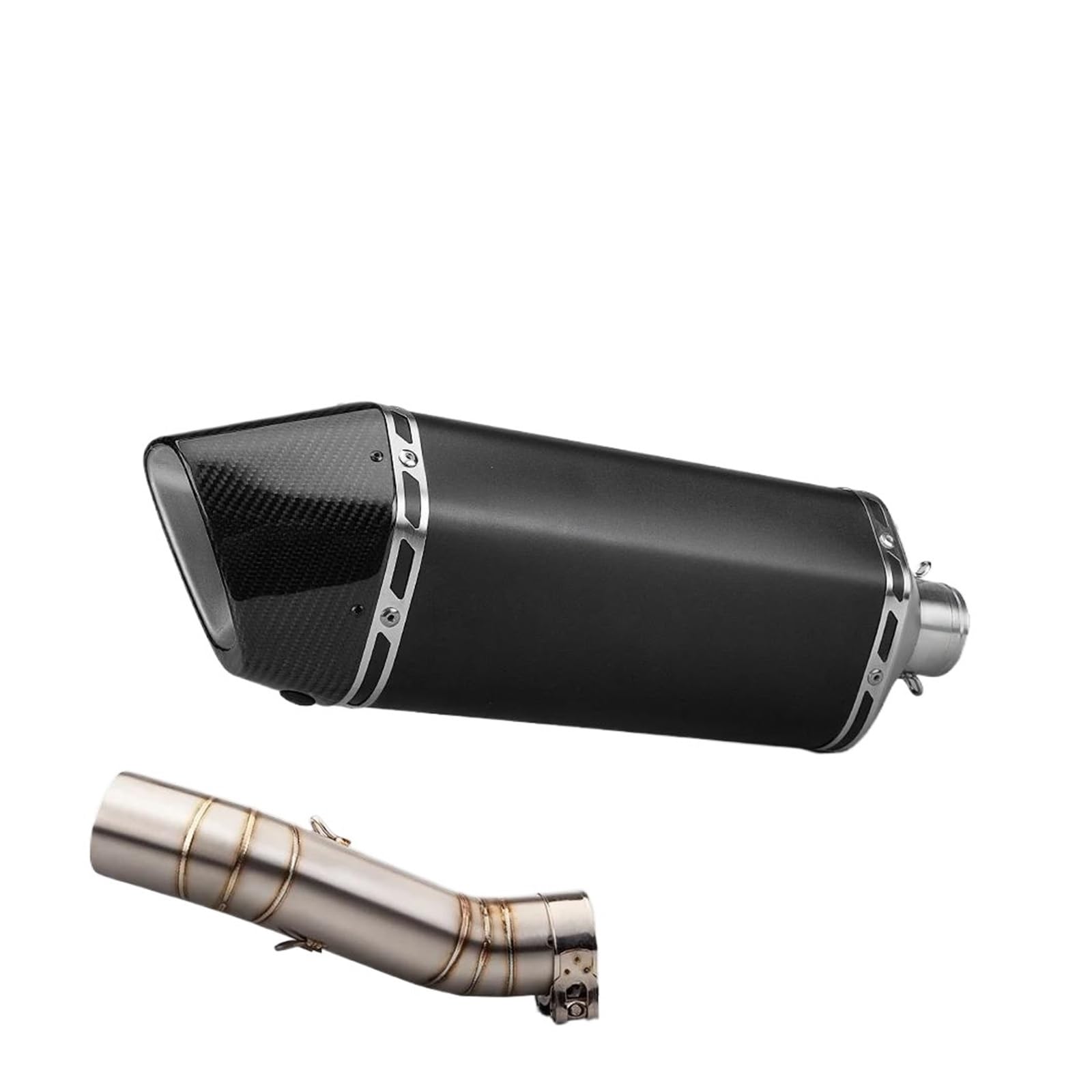 Motorrad-Endschalldämpfer Für CBR500R /F/X cbr500 cb500F CBR500R 2016-2023 Silp auf Motorrad Auspuff Schalldämpfer Rohr Flucht Moto Mit DB mörder(Type-A) von SIBOUOU