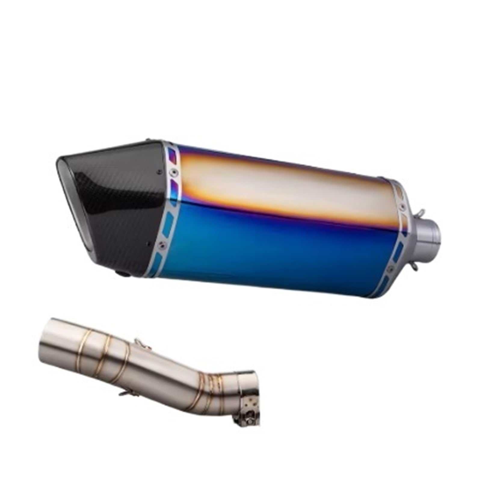 Motorrad-Endschalldämpfer Für CBR500R /F/X cbr500 cb500F CBR500R 2016-2023 Silp auf Motorrad Auspuff Schalldämpfer Rohr Flucht Moto Mit DB mörder(Type-B) von SIBOUOU