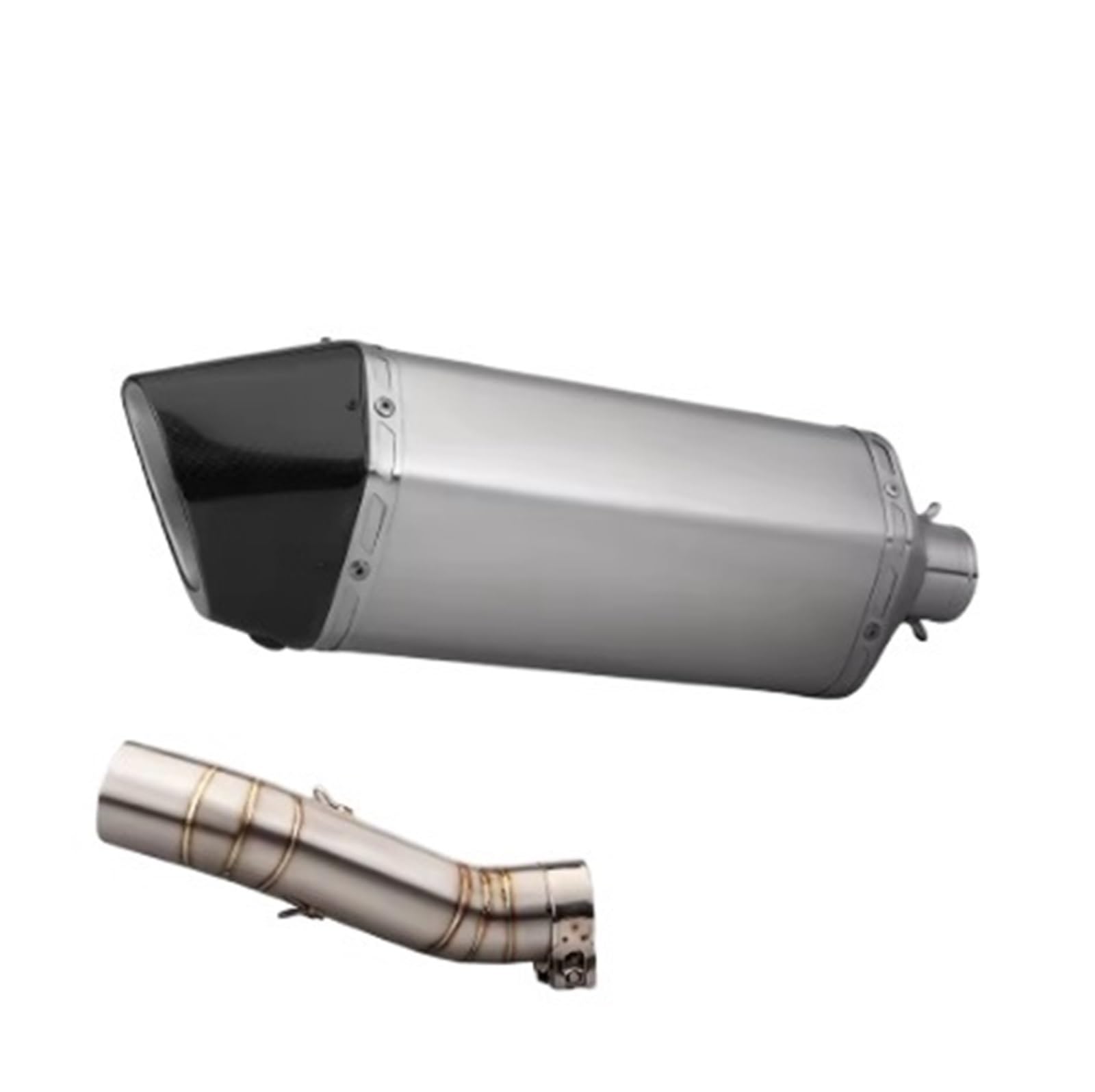 Motorrad-Endschalldämpfer Für CBR500R /F/X cbr500 cb500F CBR500R 2016-2023 Silp auf Motorrad Auspuff Schalldämpfer Rohr Flucht Moto Mit DB mörder(Type-C) von SIBOUOU