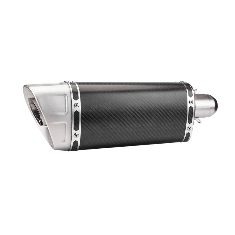Motorrad-Endschalldämpfer Für Er6n Sv650 Z800 R1 Cb650f Cb1000 Cbr250 Motorrad Auspuff Universal 51 MM Motorrad Auspuffrohr Schalldämpfer Escape M1(Type-C) von SIBOUOU