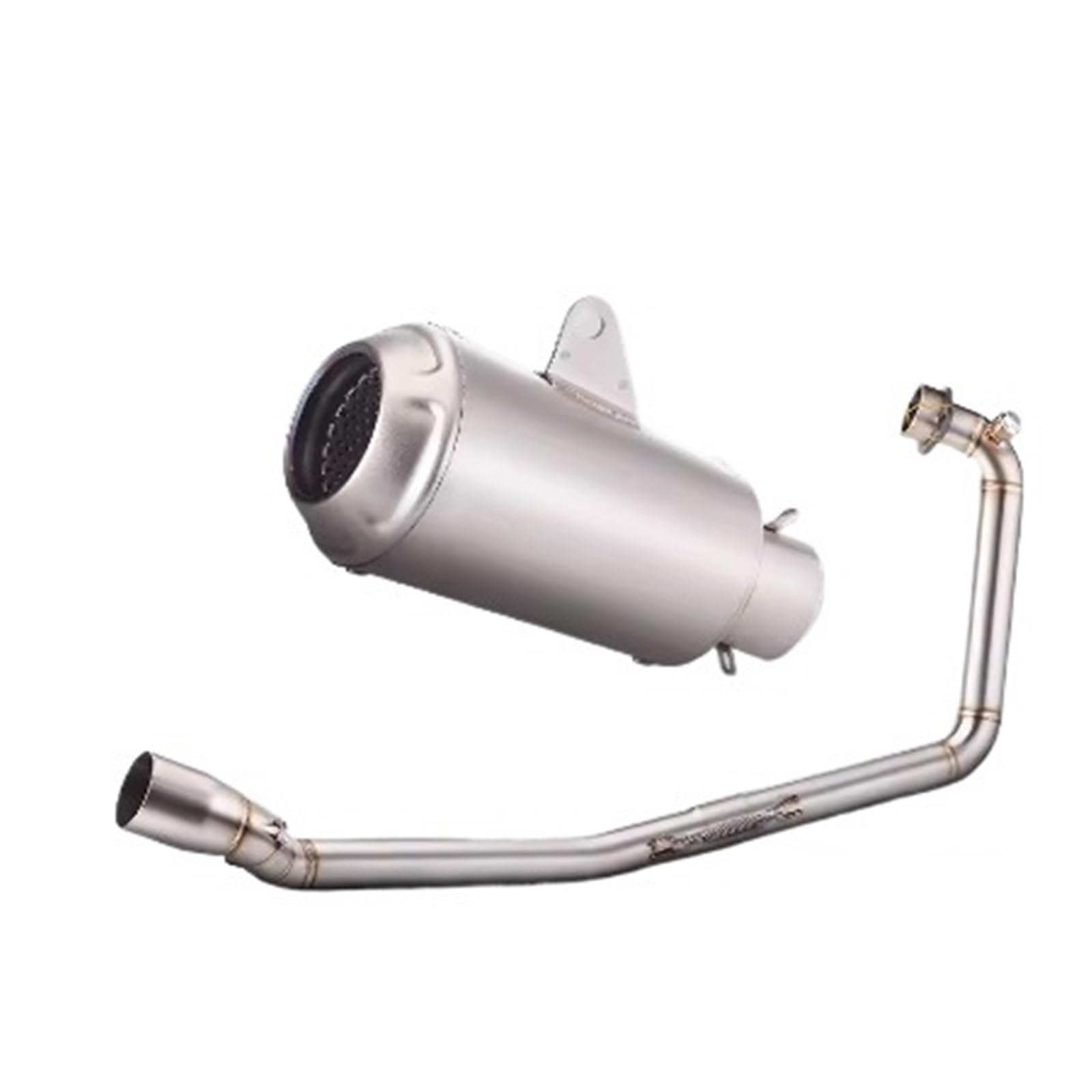 Motorrad-Endschalldämpfer Für GSXS150 GSX150R GSXR150 GSXR125 Vorne Mitte Rohr Runde Schalldämpfer Alle Jahr 51mm Motorrad Auspuff Edelstahl Slip Auf(Type-A) von SIBOUOU