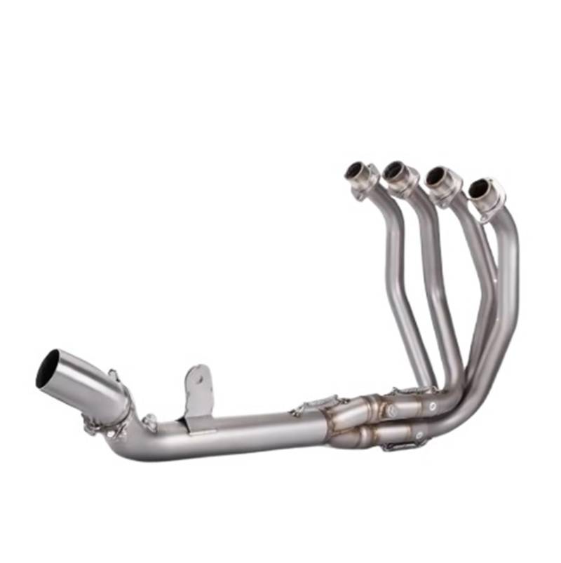 Motorrad-Endschalldämpfer Für Ninja ZX4R ZX4RR 2022 2023 Motorrad Vollsystem Auspuff Modifiziertes Front Mid Link Pipe Schalldämpfer Auspuffrohr(Type-B) von SIBOUOU