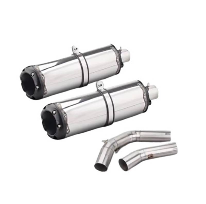 Motorrad-Endschalldämpfer Für R1 2009-2014 Auspuff Escape Slip On 51 MM Vorderrohr Link Rohr Verbinden Original Motorrad Auspuff schalldämpfer System(Type-A) von SIBOUOU