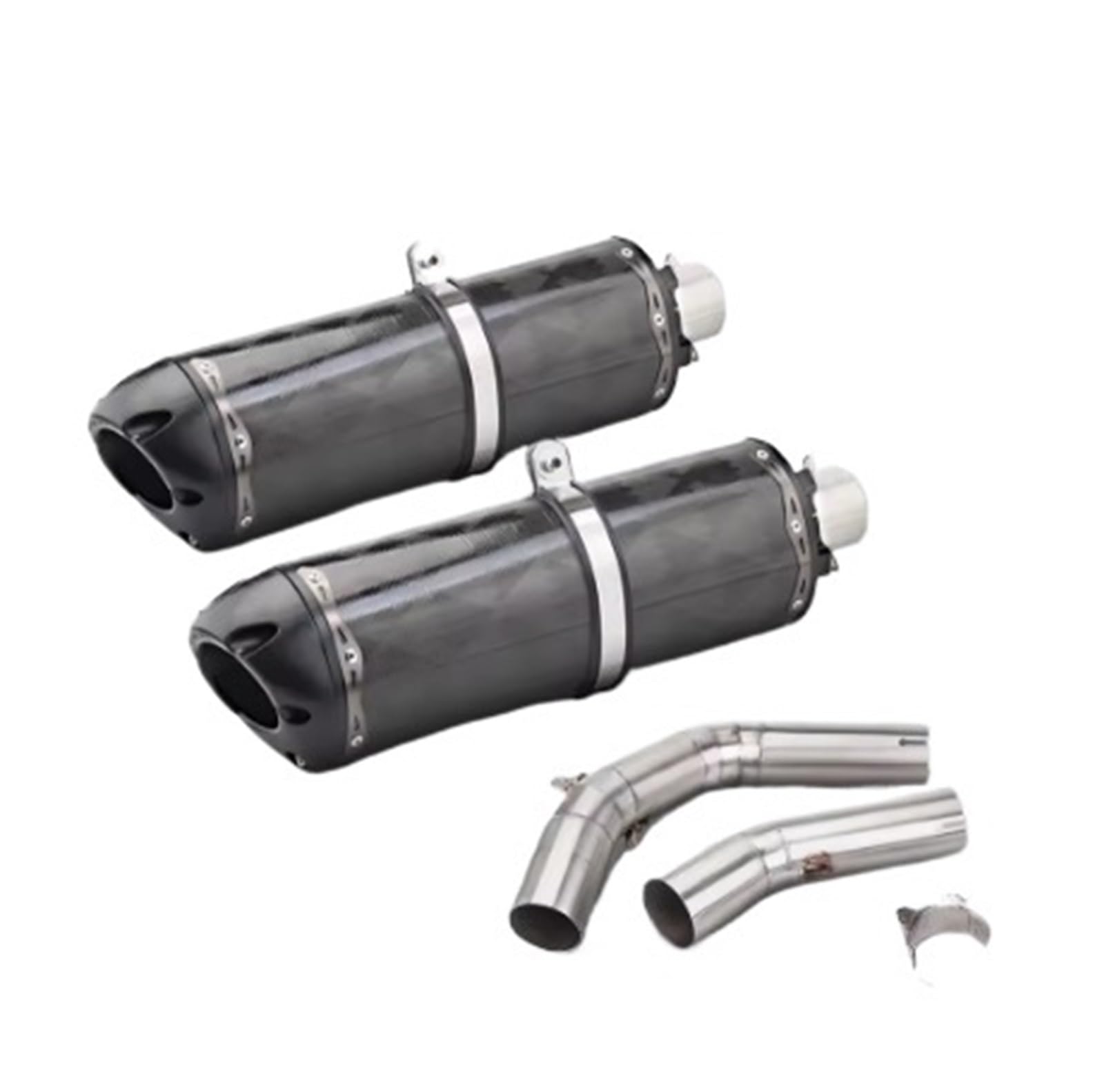 Motorrad-Endschalldämpfer Für R1 2009-2014 Auspuff Escape Slip On 51 MM Vorderrohr Link Rohr Verbinden Original Motorrad Auspuff schalldämpfer System(Type-D) von SIBOUOU