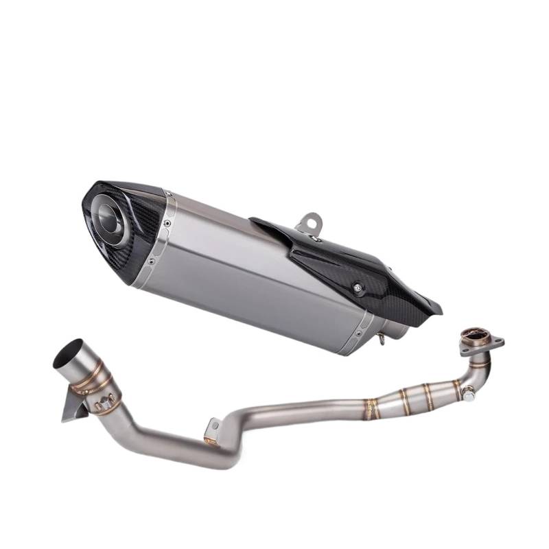 Motorrad-Endschalldämpfer Für X-ADV 750 X adv750 2017-2021Motorrad Schalldämpfer Auspuff Schiebe Vollsystem Frontrohrkopf Modifizierter Verbindungsmuff aus Titanlegierung(Type-B) von SIBOUOU