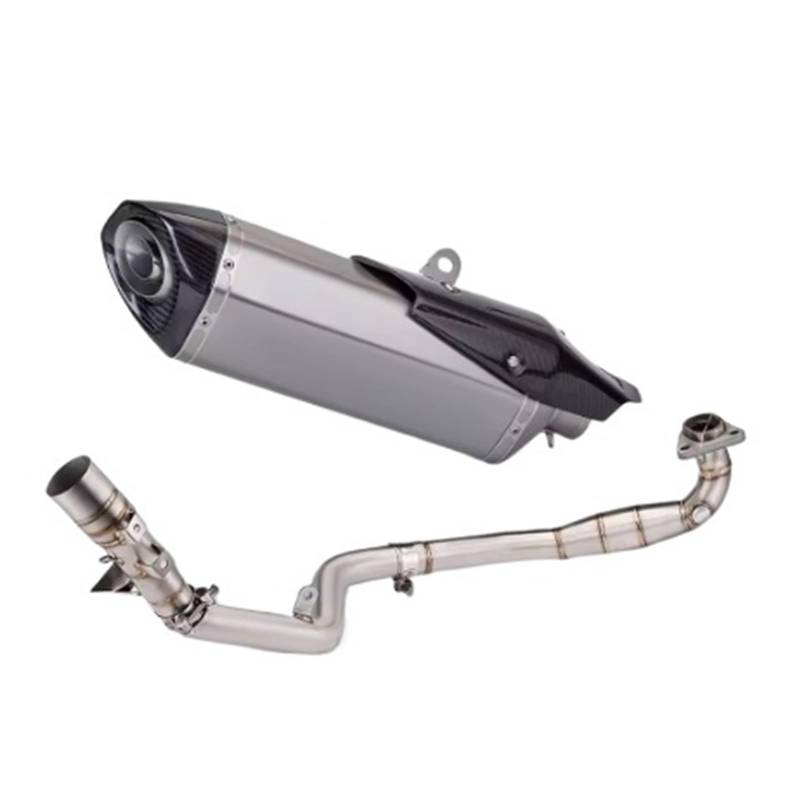 Motorrad-Endschalldämpfer Für X-ADV 750 X adv750 2017-2021Motorrad Schalldämpfer Auspuff Schiebe Vollsystem Frontrohrkopf Modifizierter Verbindungsmuff aus Titanlegierung(Type-C) von SIBOUOU