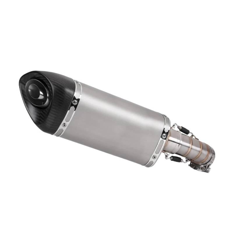 Motorrad-Endschalldämpfer Für ZX4R ZX4RR Zx4r Motorradauspuff Carbon Schalldämpfer Escape System Modifizierter Slip On Middle Link Pipe Connect Original(Type-A) von SIBOUOU