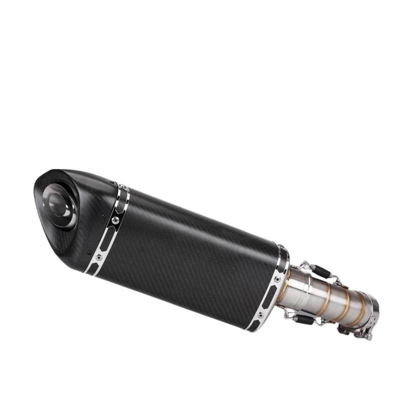 Motorrad-Endschalldämpfer Für ZX4R ZX4RR Zx4r Motorradauspuff Carbon Schalldämpfer Escape System Modifizierter Slip On Middle Link Pipe Connect Original(Type-B) von SIBOUOU