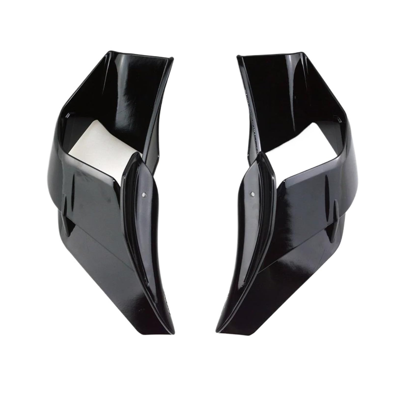Motorradspoiler Für Yamaha YZF-R7 2021-2024 Motorrad Vorderseite Spoiler Winglet Aerodynamische Flügel Spoiler Kit Motorrad Spoiler Flügel(Bright Black) von SIBOUOU