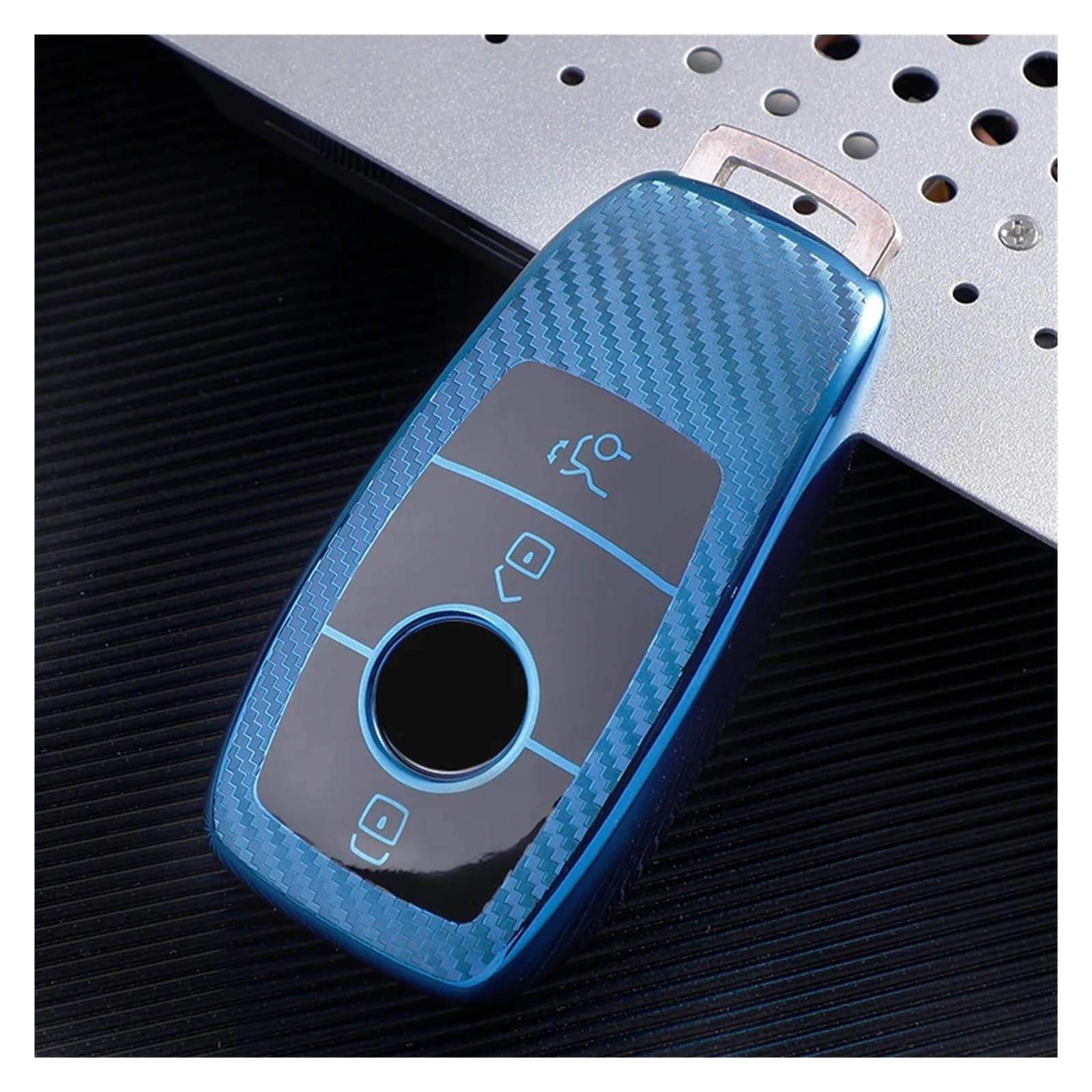 Schlüsselhülle Hülle Für Benz A C E S G Klasse GLC CLE CLA GLB GLS W177 W205 W213 W222 X167 AMG TPU Fernbedienung Auto Schlüssel Fall Abdeckung Shell Fob(Blue) von SIBOUOU