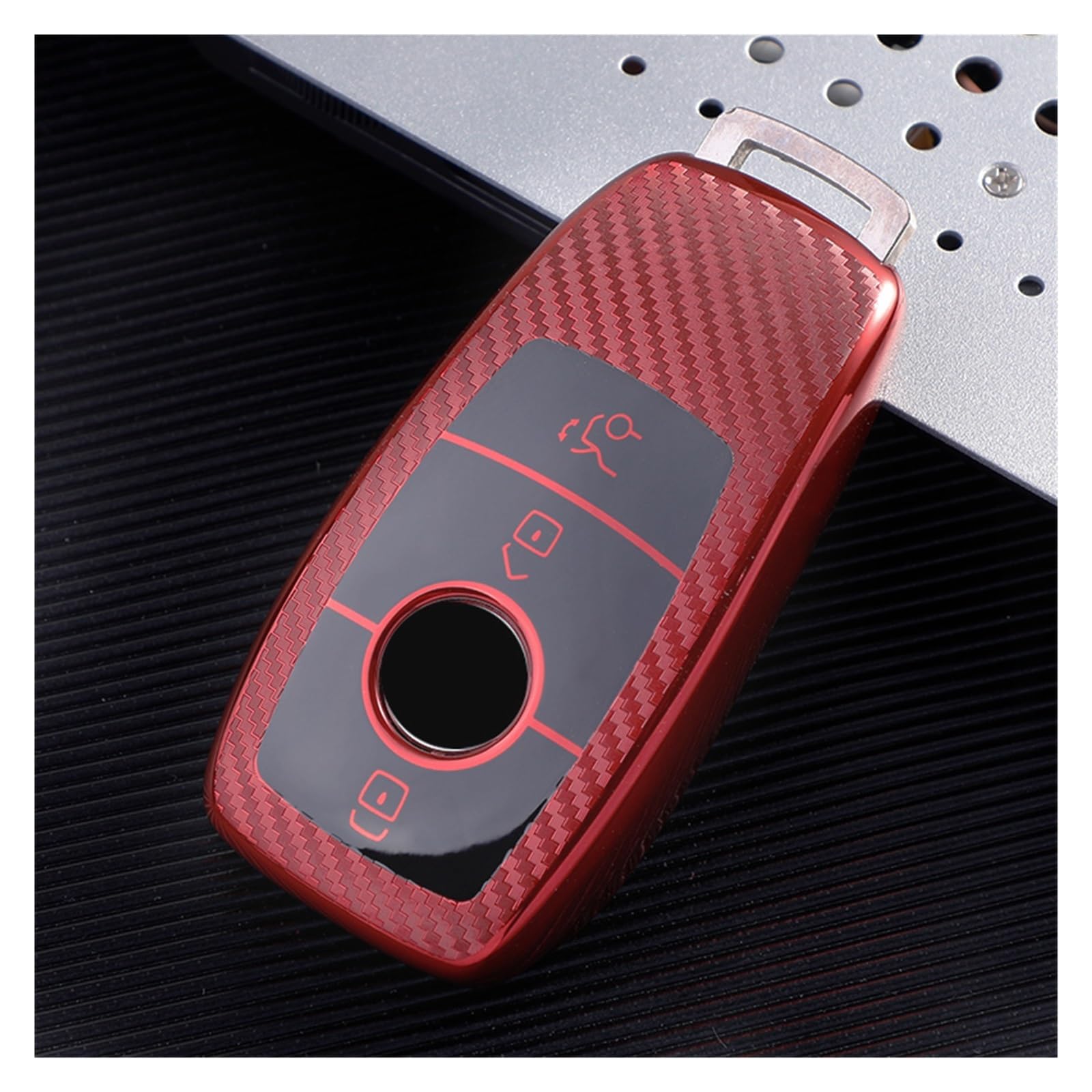 Schlüsselhülle Hülle Für Benz A C E S G Klasse GLC CLE CLA GLB GLS W177 W205 W213 W222 X167 AMG TPU Fernbedienung Auto Schlüssel Fall Abdeckung Shell Fob(Red) von SIBOUOU