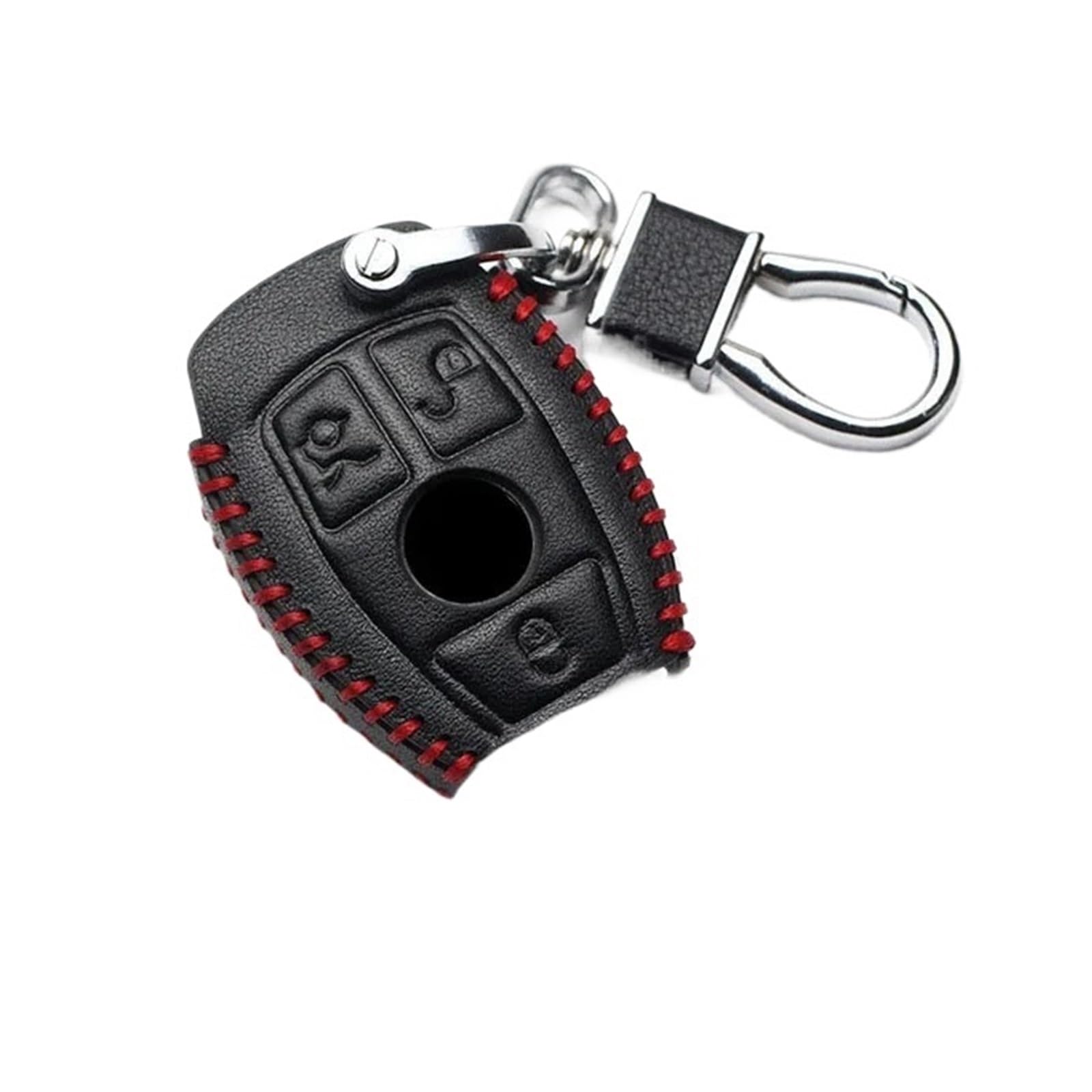 Schlüsselhülle Hülle Für Benz CLS CLA GL R SLK AMG ABCs Klasse Fernbedienung Halter Zubehör Auto Schlüssel Abdeckung Schlüsselbund Fall(A Black Red) von SIBOUOU