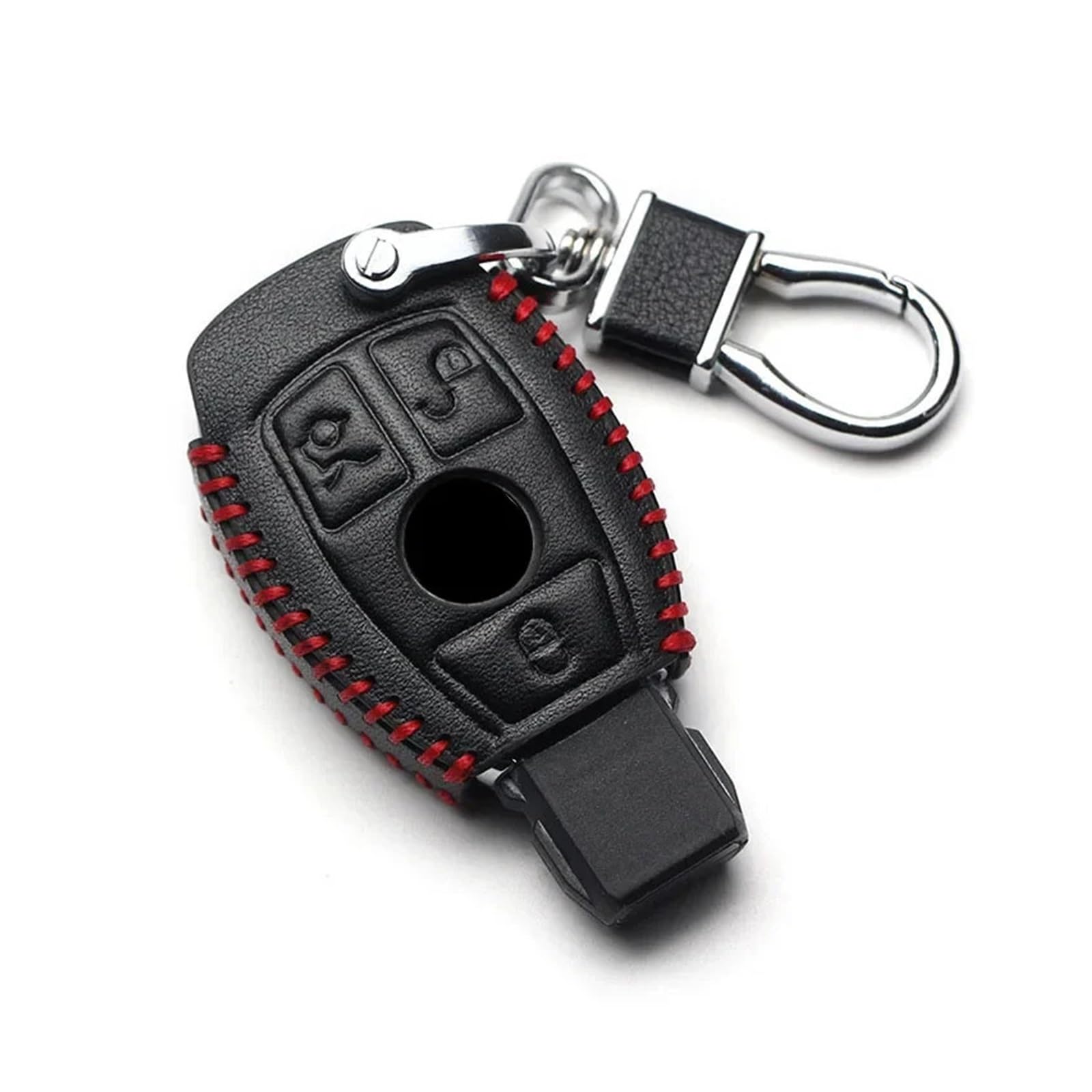 Schlüsselhülle Hülle Für Benz CLS CLA GL R SLK AMG ABCs Klasse Fernbedienung Halter Zubehör Auto Schlüssel Abdeckung Schlüsselbund Fall(B Black Red) von SIBOUOU