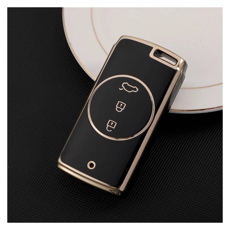 Schlüsselhülle Hülle Für Chery Tiggo 4 5X 7 Pro 8 Exeed TXL Tx Lx TPU Auto Schlüssel Fernbedienung Fall Abdeckung Schlüssel Kette Zubehör(Black) von SIBOUOU