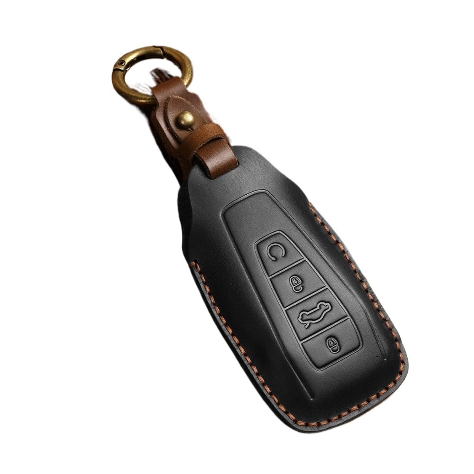 Schlüsselhülle Hülle Für Geely Coolray X6 Emgrand Global Hawk GX7 Fernbedienung Zubehör Auto-Styling Schlüsselbund Auto Key Fob Abdeckung Fall Shell Halter Set(Black) von SIBOUOU