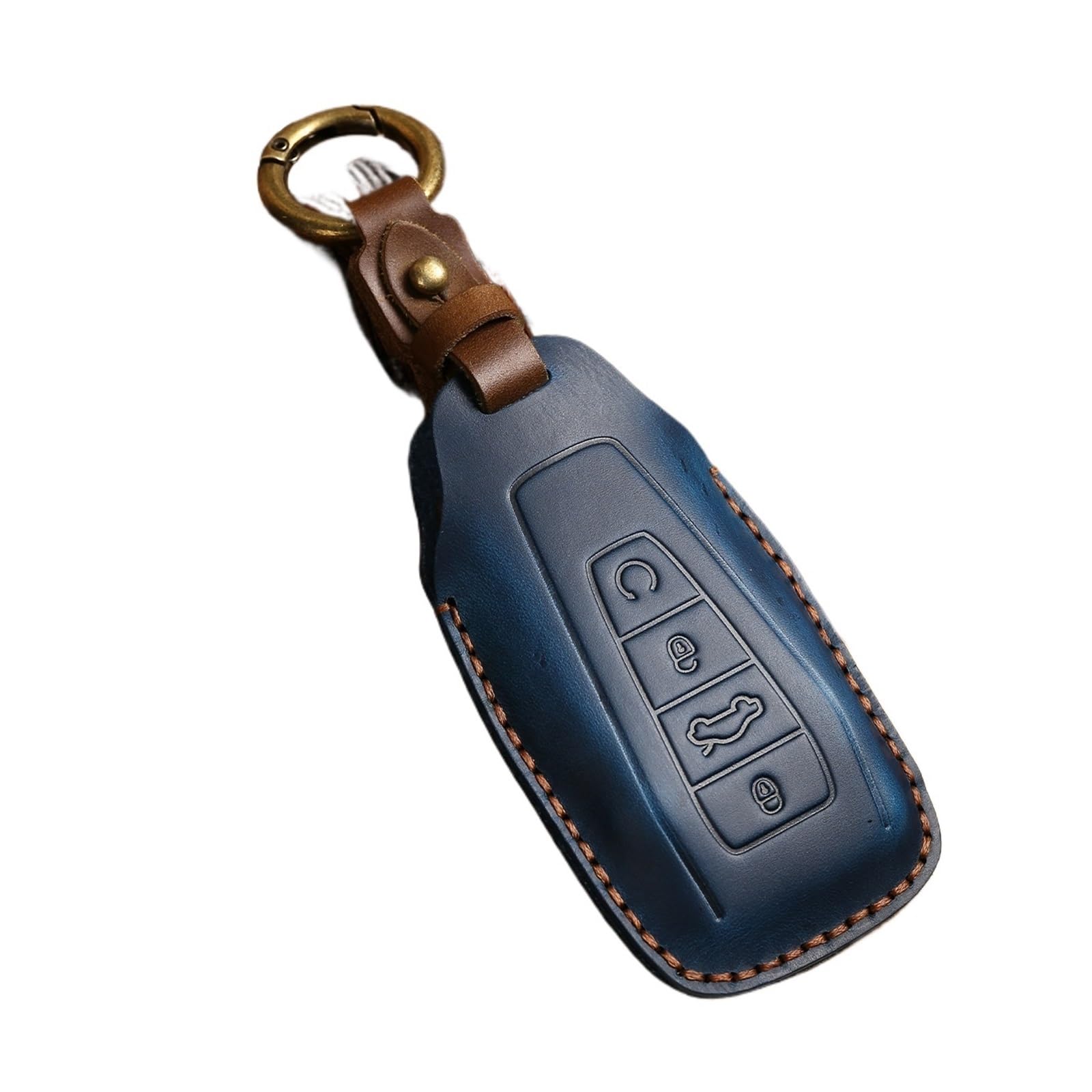 Schlüsselhülle Hülle Für Geely Coolray X6 Emgrand Global Hawk GX7 Fernbedienung Zubehör Auto-Styling Schlüsselbund Auto Key Fob Abdeckung Fall Shell Halter Set(Blue) von SIBOUOU