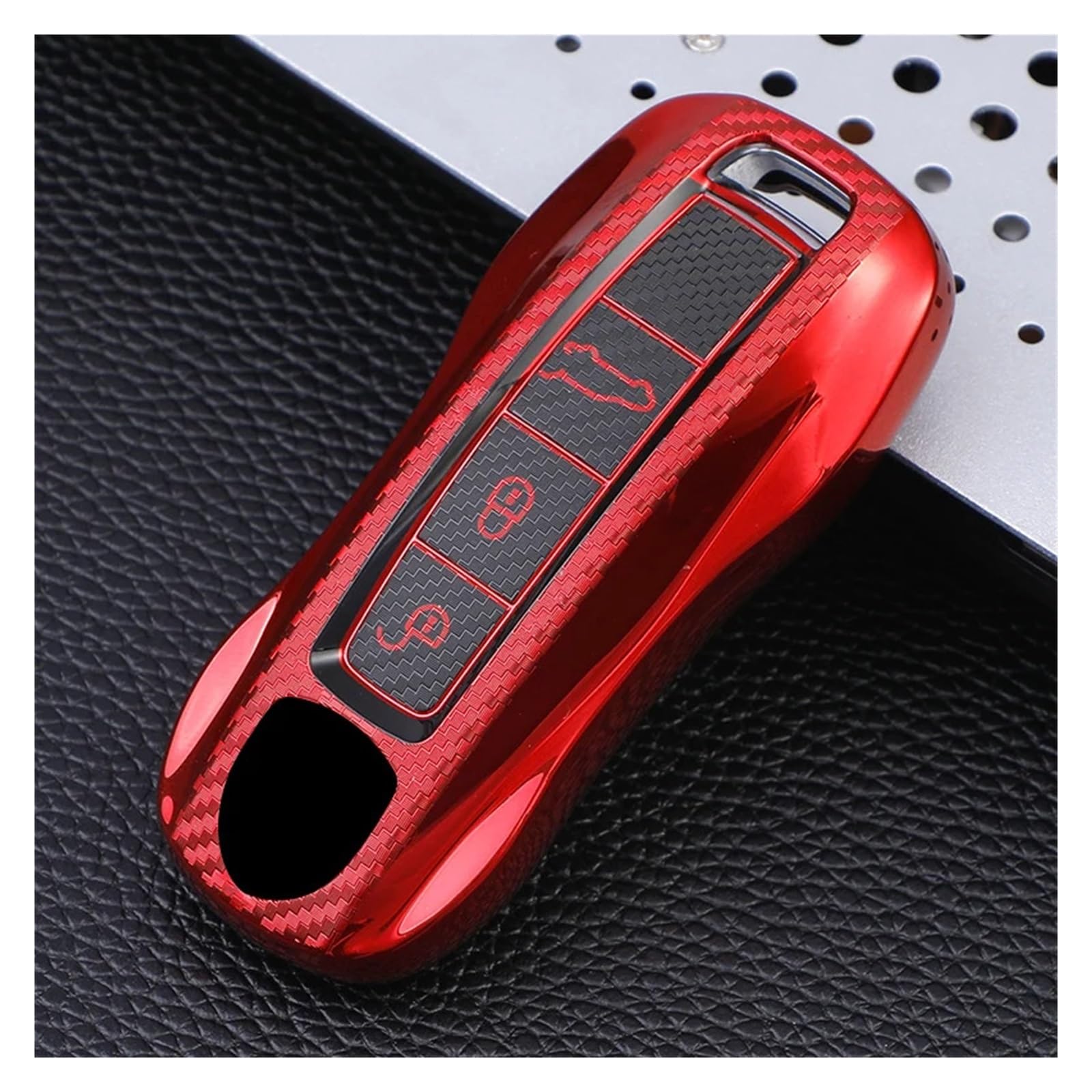 Schlüsselhülle Hülle Für Macann Bobster Panamera Carman Cayenne 718 971 911 9YA 970 981 996 92A 2017 TPU Auto Fernbedienung Auto Schlüssel Fall Abdeckung(Red) von SIBOUOU