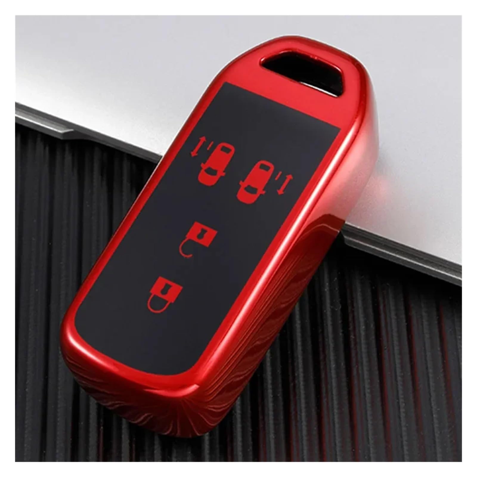 Schlüsselhülle Hülle Für Nbox Custom JF3 / JF4 N-Box JF1 / JF2 N-Box+ Plus N Wagon N-One Auto Fernbedienung schlüssel Fall Abdeckung Shell Fob Zubehör(Red) von SIBOUOU