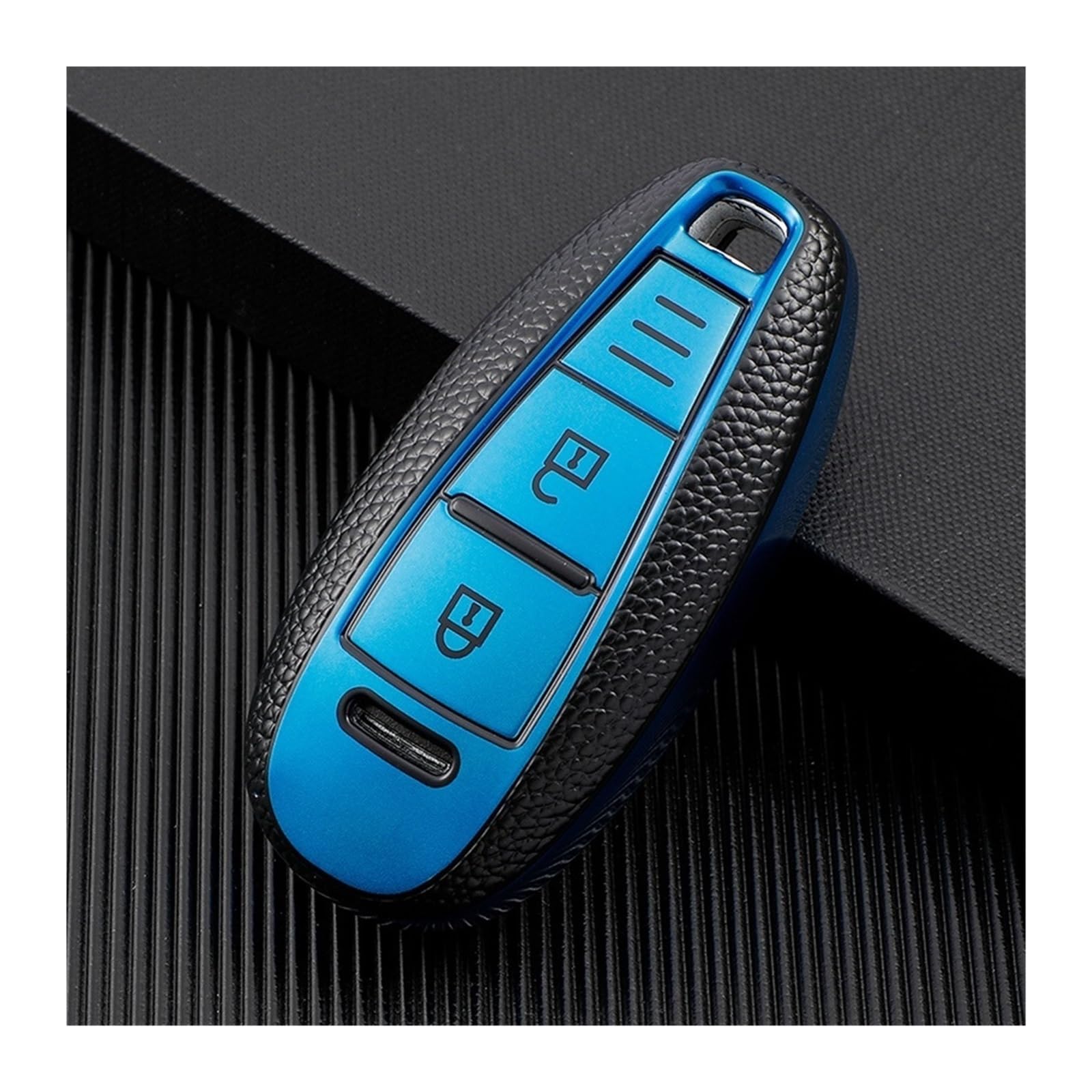 Schlüsselhülle Hülle Für Suzuki Baleno Ertiga Ciaz Ignis Kizashi Swift SX4 S-Cross Vitars TPU Auto Smart Key Cover Fall Tasche Schutz Schlüsselanhänger(Blue) von SIBOUOU