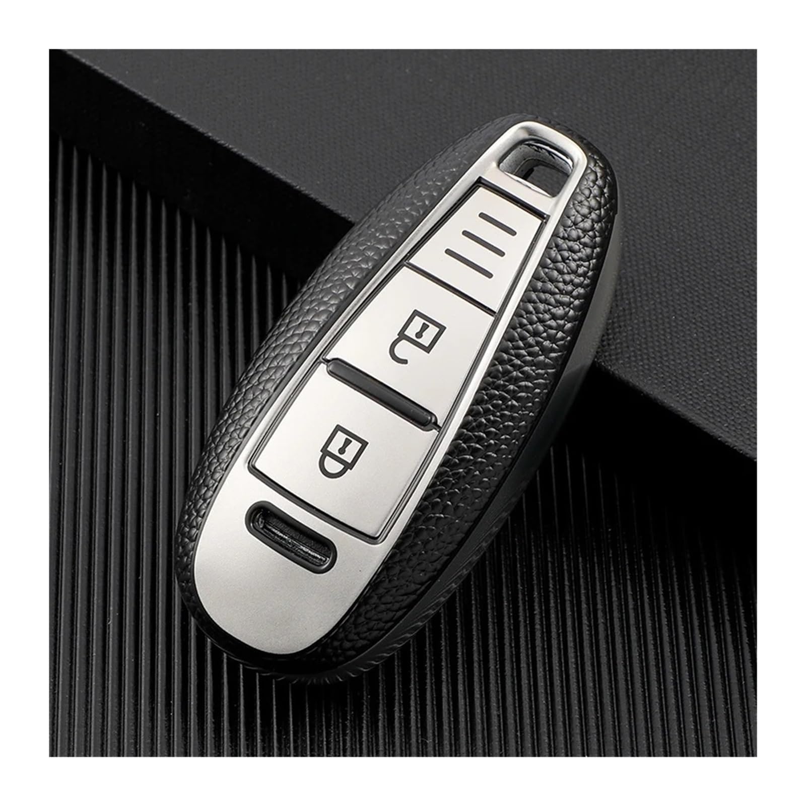 Schlüsselhülle Hülle Für Suzuki Baleno Ertiga Ciaz Ignis Kizashi Swift SX4 S-Cross Vitars TPU Auto Smart Key Cover Fall Tasche Schutz Schlüsselanhänger(Silver) von SIBOUOU