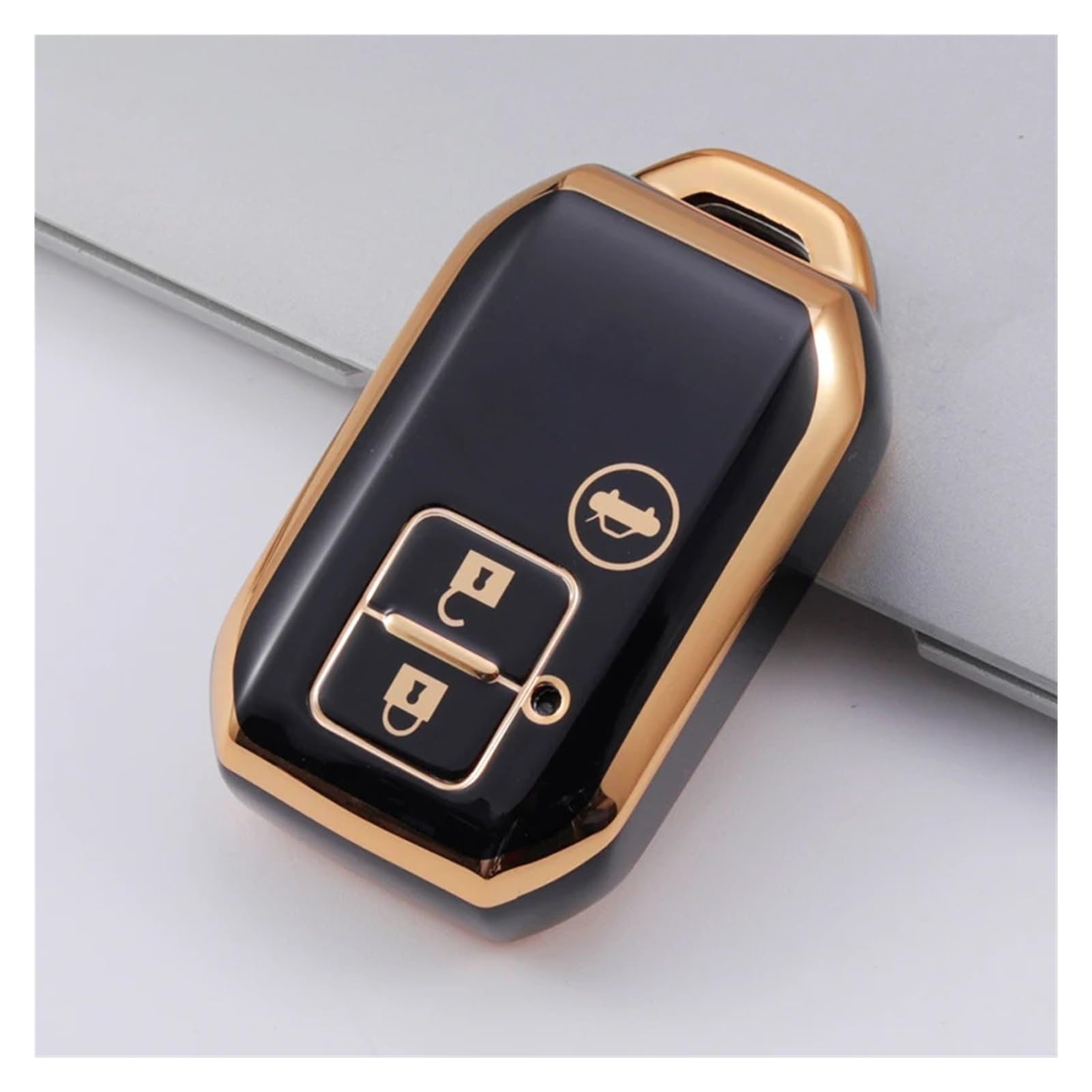 Schlüsselhülle Hülle Für Suzuki Swift Wagon R Keyless Shell Schutz Schlüssel Kette Zubehör 2 3 4 Taste TPU Auto Schlüssel Fernbedienung Fall Abdeckung(Black3) von SIBOUOU