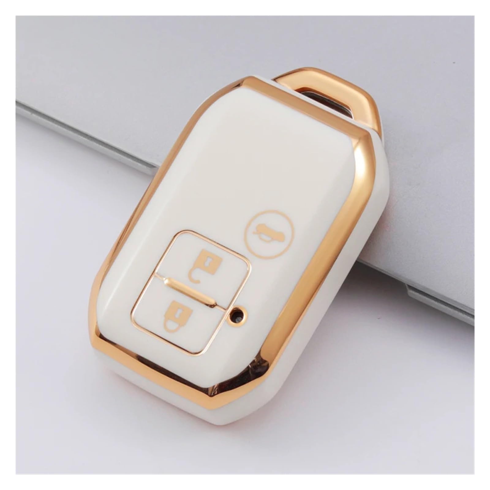 Schlüsselhülle Hülle Für Suzuki Swift Wagon R Keyless Shell Schutz Schlüssel Kette Zubehör 2 3 4 Taste TPU Auto Schlüssel Fernbedienung Fall Abdeckung(White3) von SIBOUOU