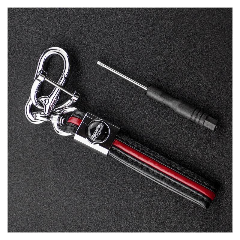 Schlüsselhülle Hülle Für Toyota Camry Corolla CHR Prado 2017-2022 Prius RAV4 TPU 3 Tasten Auto Schlüssel Abdeckung Fall Shell Fob Schlüsselanhänger Zubehör(Red Key Chain) von SIBOUOU