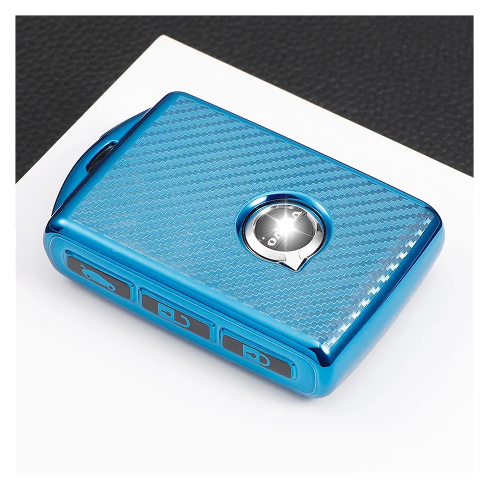 Schlüsselhülle Hülle Für Volvo XC40 XC60 S90 XC90 V90 2017 2018 T5 T6 2015 2016 T8 TPU Fernbedienung Auto Schlüssel Fall Abdeckung Shell Keychain Zubehör(Blue) von SIBOUOU