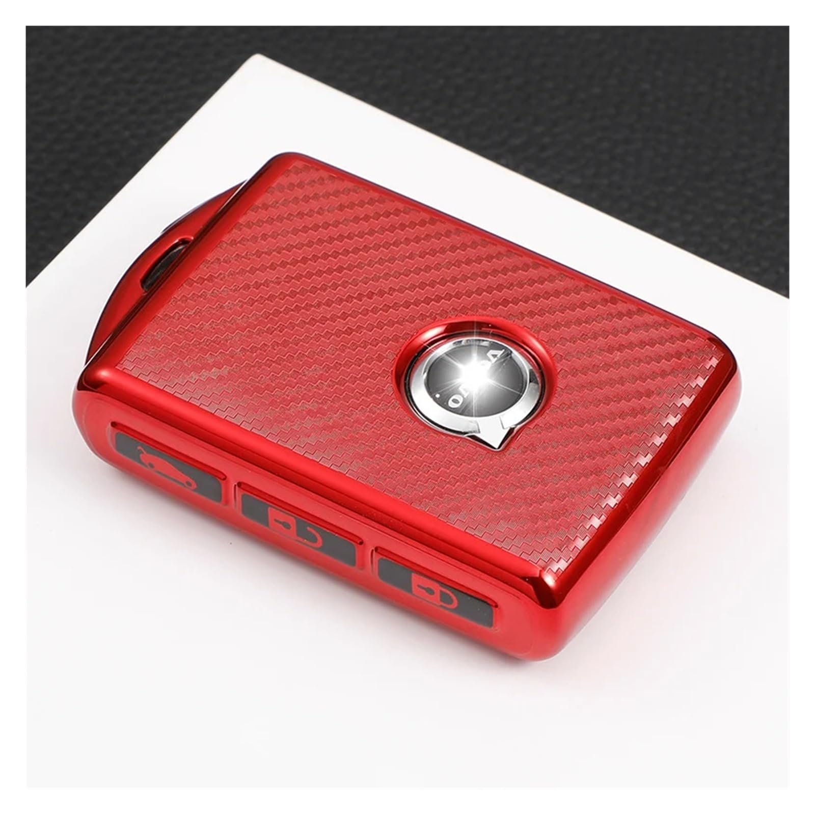 Schlüsselhülle Hülle Für Volvo XC40 XC60 S90 XC90 V90 2017 2018 T5 T6 2015 2016 T8 TPU Fernbedienung Auto Schlüssel Fall Abdeckung Shell Keychain Zubehör(Red) von SIBOUOU