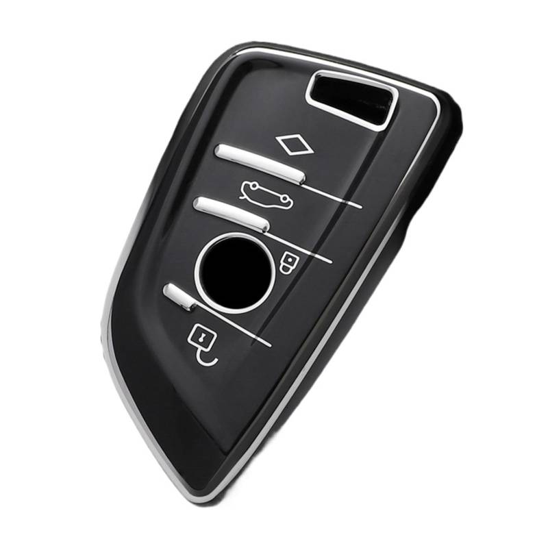 Schlüsselhülle Hülle Für X1 X3 X4 X5 X6 F15 F16 G30 3 5 7 Serie G11 F48 Zubehör Schlüsselbund TPU Auto Fernbedienung Schlüssel Fall Abdeckung Shell Fob(Black) von SIBOUOU