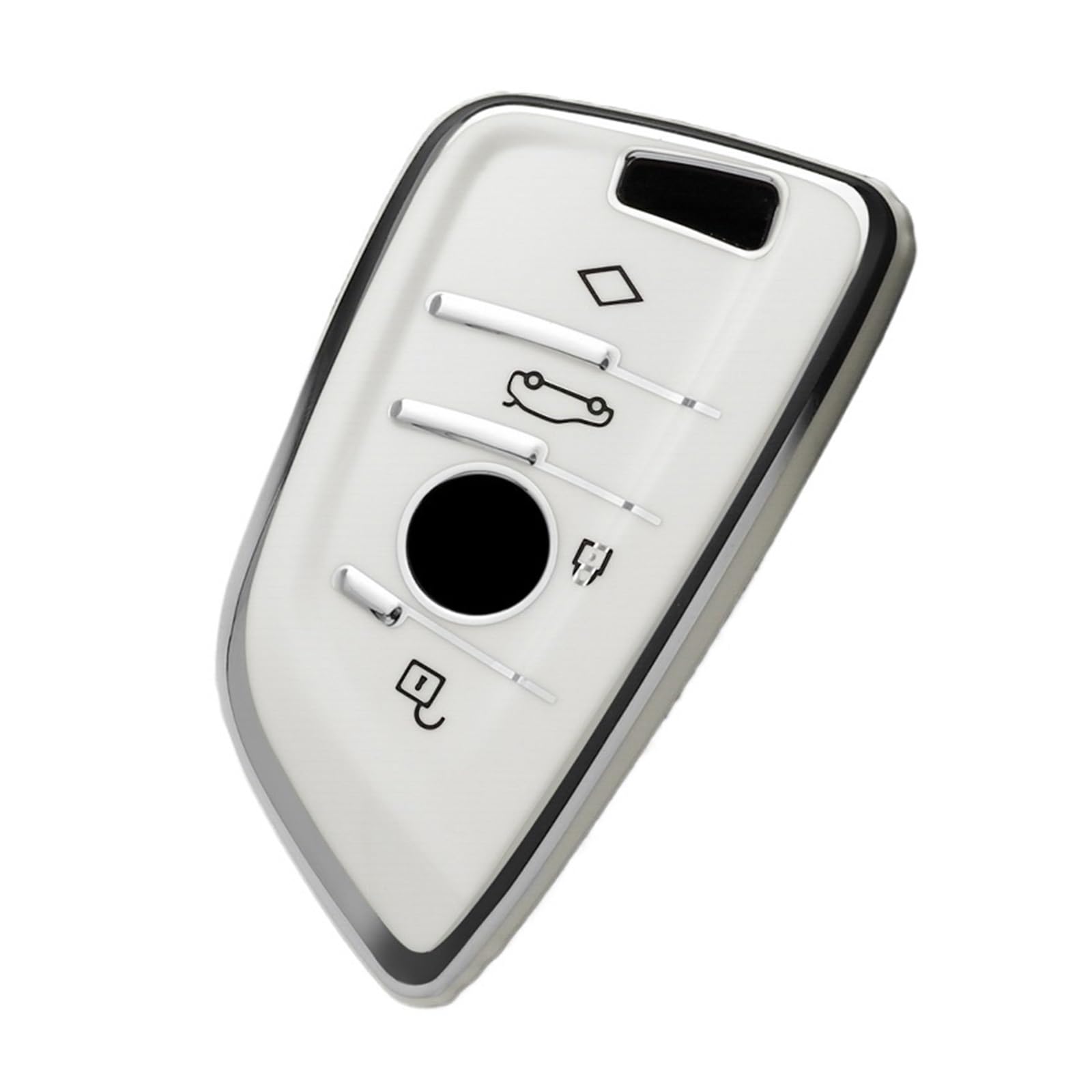 Schlüsselhülle Hülle Für X1 X3 X4 X5 X6 F15 F16 G30 3 5 7 Serie G11 F48 Zubehör Schlüsselbund TPU Auto Fernbedienung Schlüssel Fall Abdeckung Shell Fob(White) von SIBOUOU