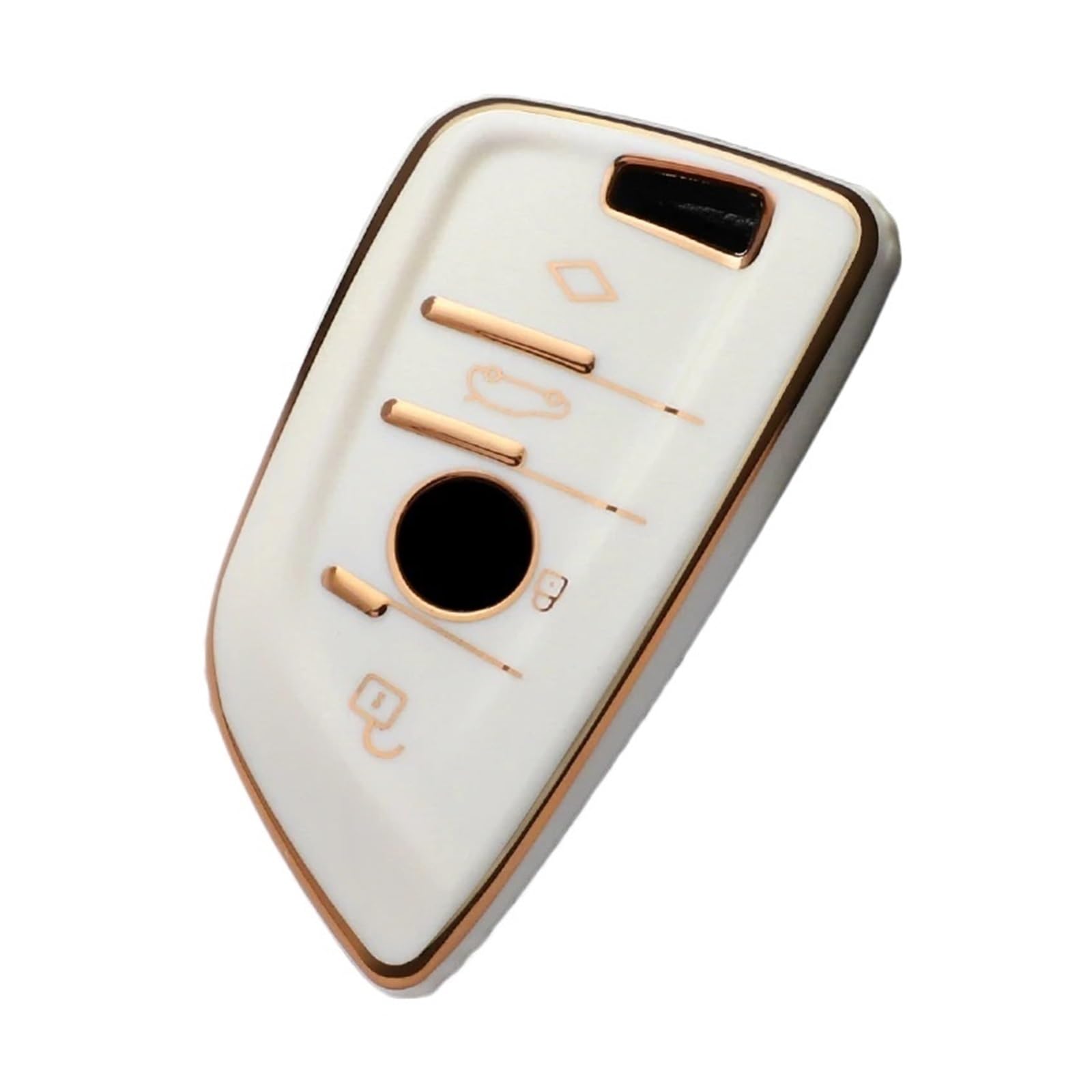 Schlüsselhülle Hülle Für X1 X3 X4 X5 X6 F15 F16 G30 3 5 7 Serie G11 F48 Zubehör Schlüsselbund TPU Auto Fernbedienung Schlüssel Fall Abdeckung Shell Fob(White Gold) von SIBOUOU