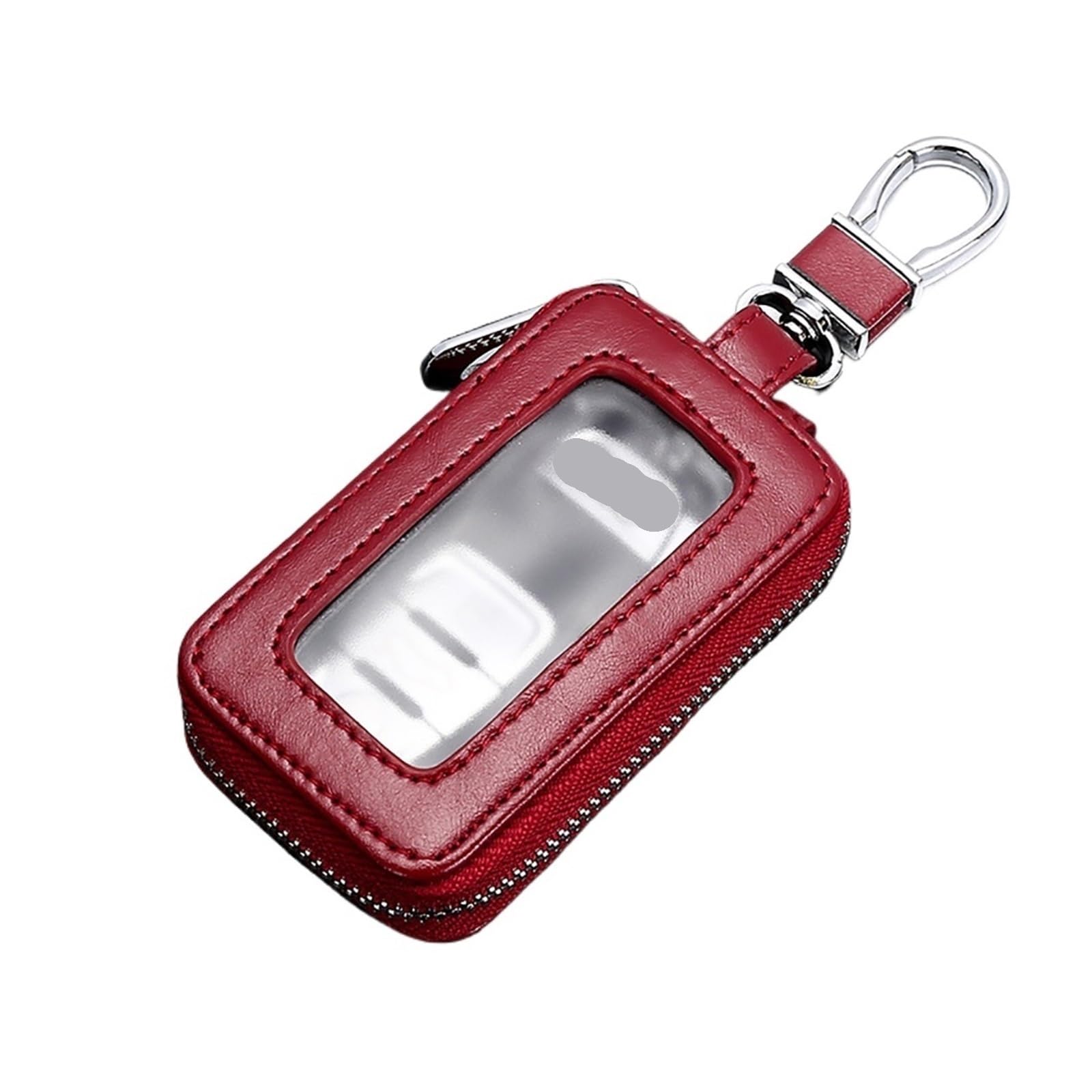 Schlüsselhülle Hülle Universal Auto Fernbedienung Mini Schlüssel Taschen Transparent Sichtbar Schlüsselbund Fall Schlüssel Lagerung Schutz Tasche Schlüssel Abdeckung(Red) von SIBOUOU